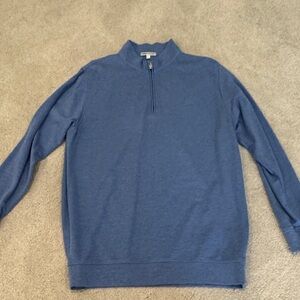Peter Millar Classic Blue Zip-Up Sweater